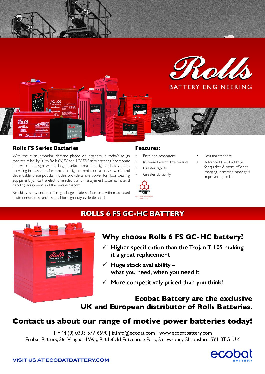 Rolls Battery Shrewsbury