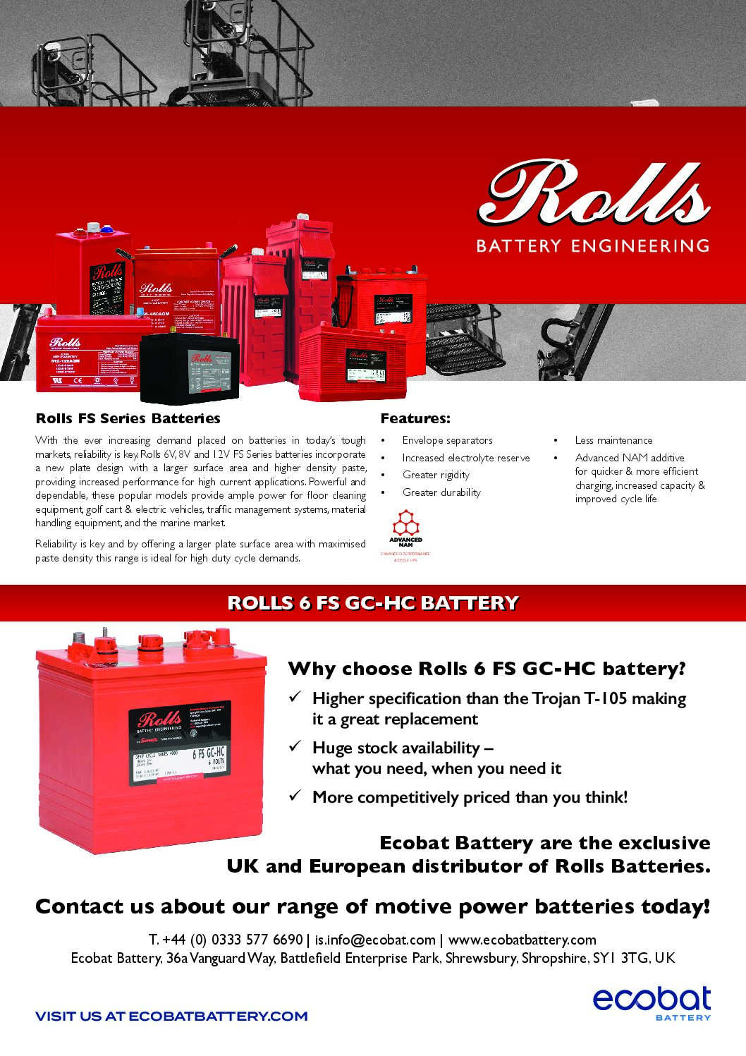 Rolls Battery Flyer